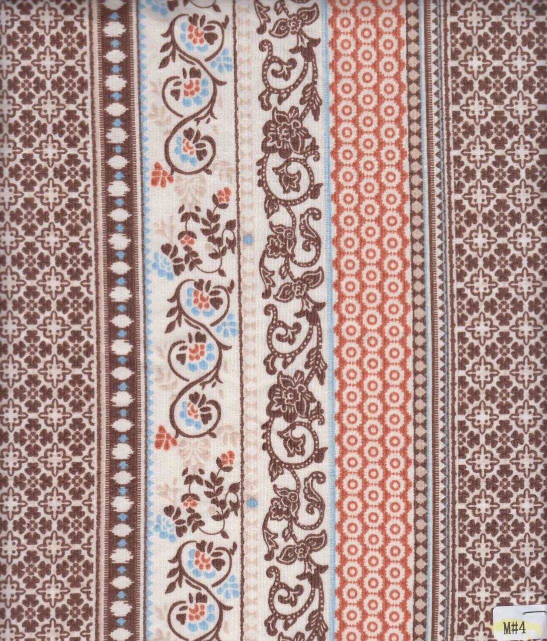 1 Yard Soft Stretch DTY Brushed Boho Stripe Knit Fabric 58/60 Inches Wide